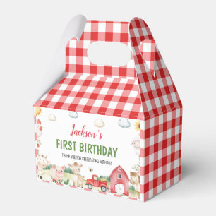 Landtiere Barnyard Kindergeburtstag Geschenkschachtel