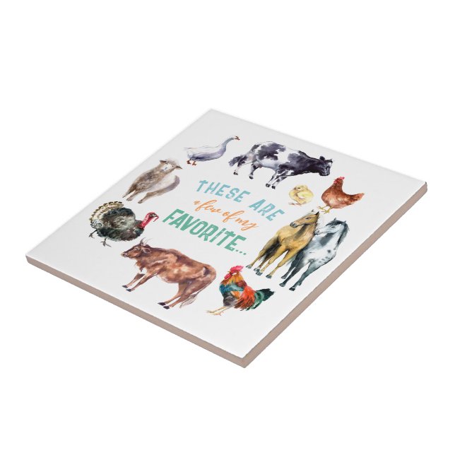 Landtiere Das sind ein paar meiner Aquarellbilder Fliese (Seite)