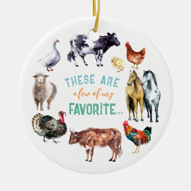 Landtiere Das sind ein paar meiner Aquarellbilder Keramik Ornament (Vorne)