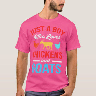 Landtiere für Jungen, nur ein Junge, der Hühner Li T-Shirt