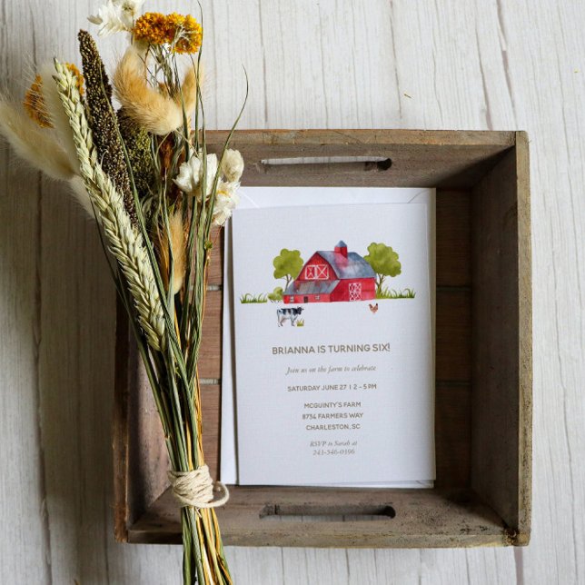 Landtiere Geburtstagsfeier Einladung (Von Creator hochgeladen)