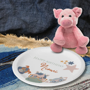 Landtiere Geburtstagsparty Kinder Pappteller