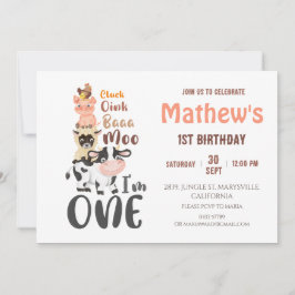 Landtiere Heilige Kuh Erster 1. Geburtstag Einladung