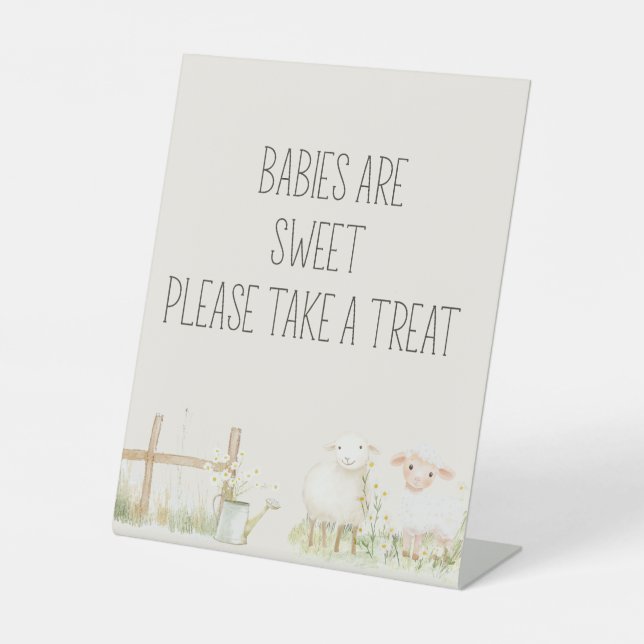 Landtiere Meadow Friends Baby Duwer Gefallen Sockelschild (Vorderseite)