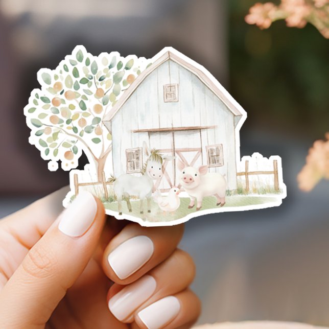 Landtiere Meadow Friends Kinderdusche Aufkleber (Von Creator hochgeladen)