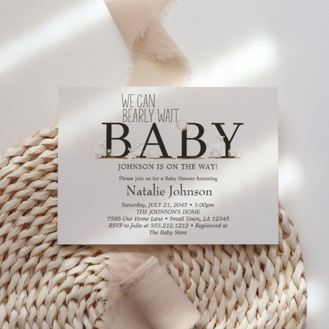 Landtiere Meadow Friends Kinderdusche Einladung (Von Creator hochgeladen)