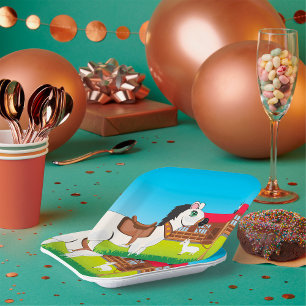 Landtiere Pappteller