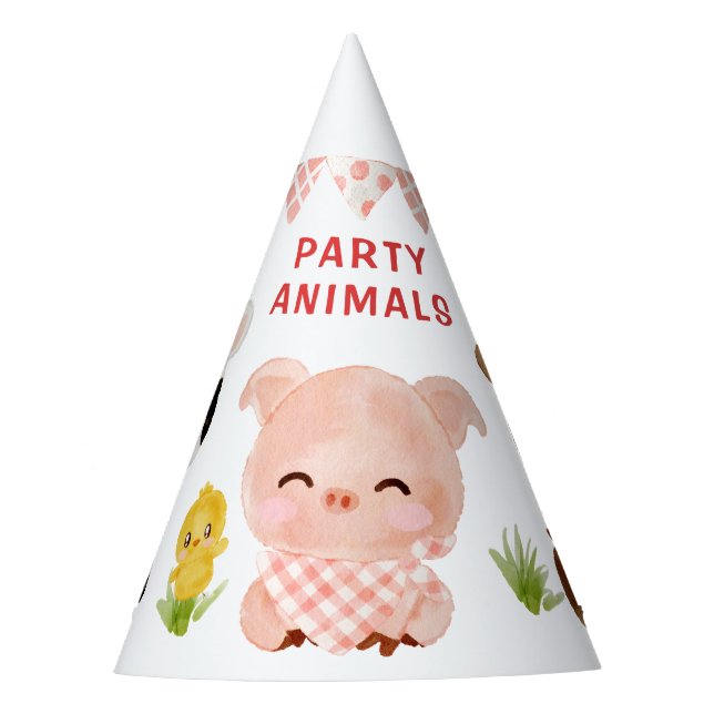 Landtiere, Party Geburtstag Partyhütchen (Vorderseite)