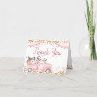 Landtiere Pumpkin Pink Truck Drive by Birthday