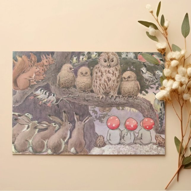 Landtiere und Kinder Elsa Beskow Dankeskarte (Von Creator hochgeladen)