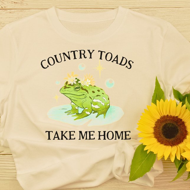 Landtouren bringen mich zum Zuhause T - Shirt (Funny Country Toads Take Me Home Frog T-Shirt)
