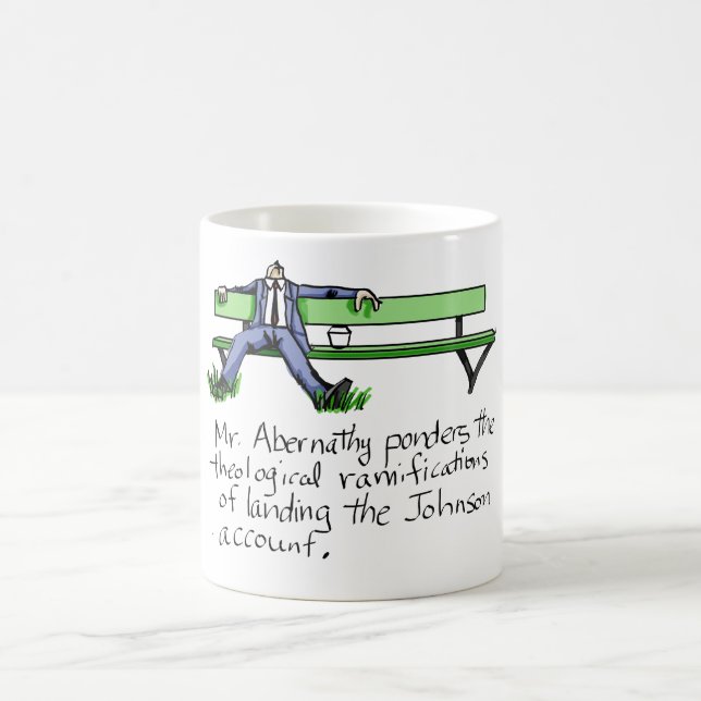 Landung das Johnson-Konto - die Tasse! Kaffeetasse (Mittel)