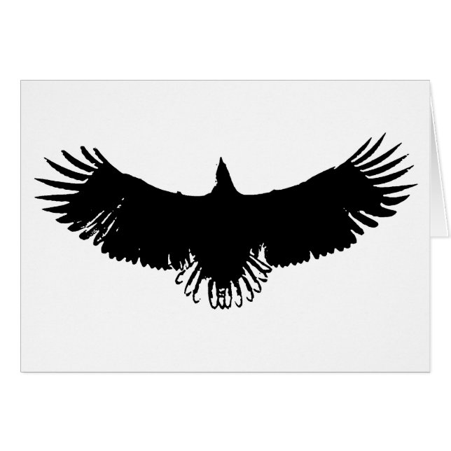 Landung der Adlerfisch-Silhouette (Vorderseite (Horizontal))