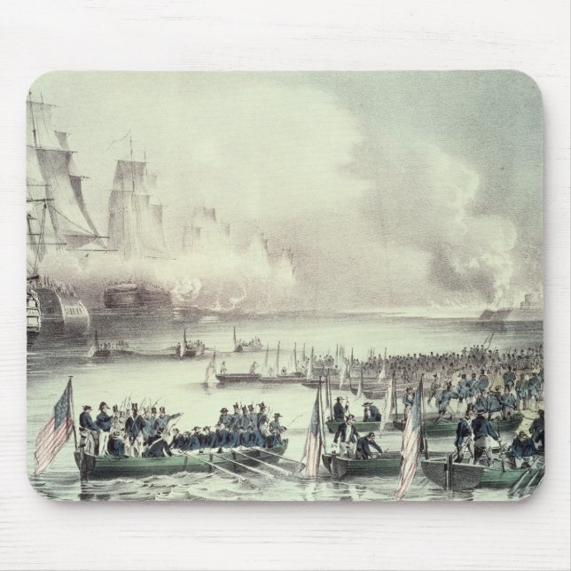 Landung der amerikanischen Kraft bei Vera Cruz Mousepad (Vorne)