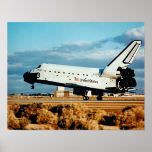 Landung der Raumfähre-Entdeckung (STS-31) Poster