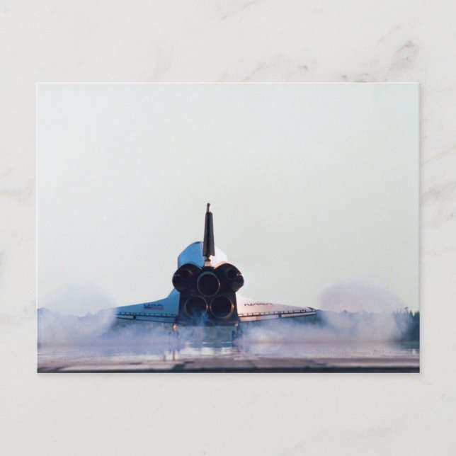 Landung eines Raumschiffs Postkarte (Vorderseite)