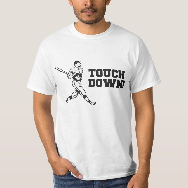 Landung Homerun Baseball-Fußball-Sport T-Shirt (Vorderseite)