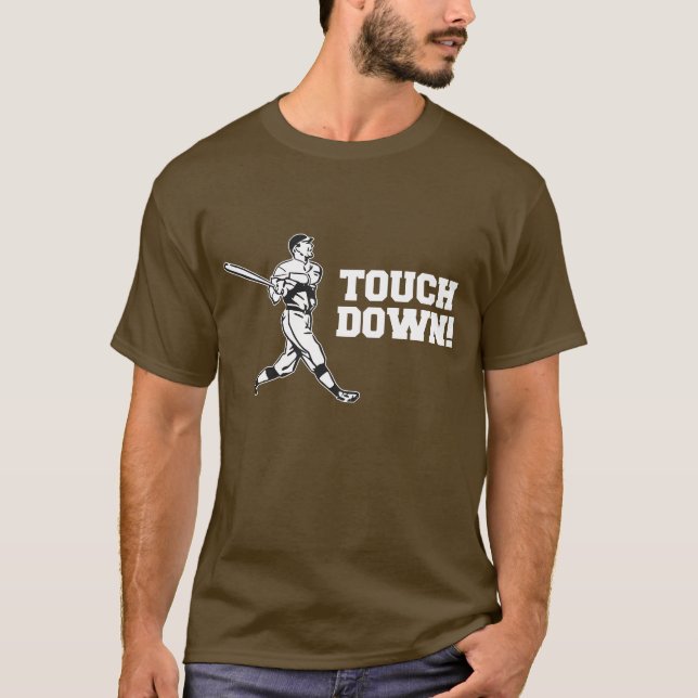 Landung Homerun Baseball-Fußball-Sport T-Shirt (Vorderseite)