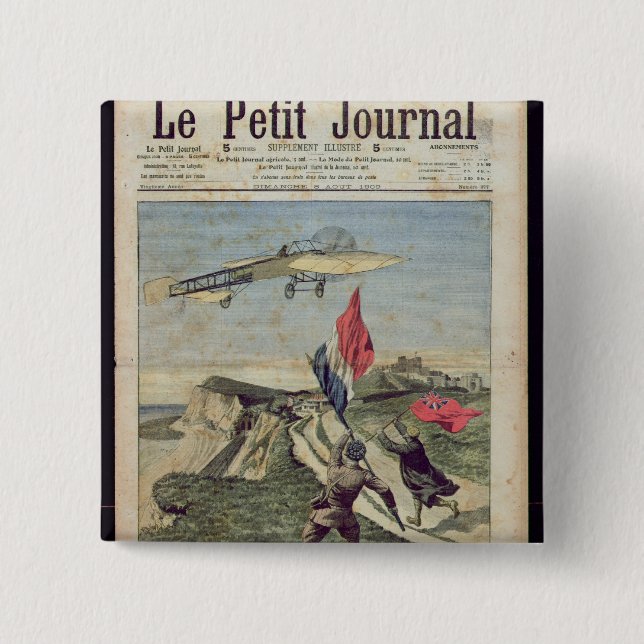 Landung Louis Bleriot in Dover Button (Vorderseite)