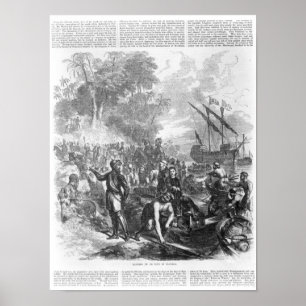 Landung von De Soto in Florida Poster