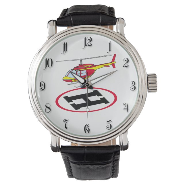 Landungshubschrauber Armbanduhr (Vorderseite)