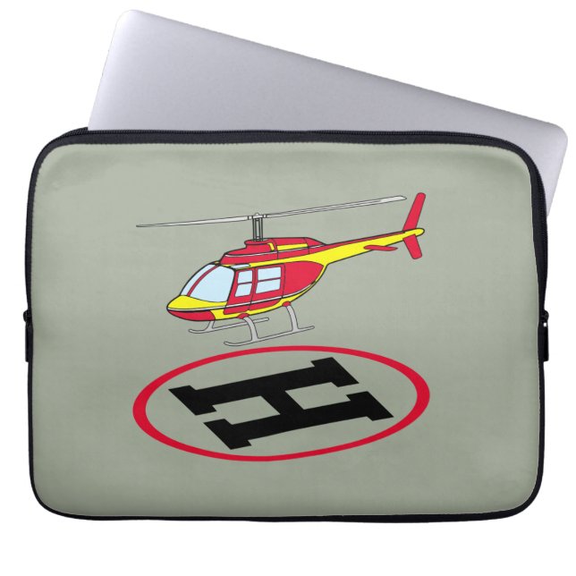 Landungshubschrauber Laptopschutzhülle (Vorderseite)