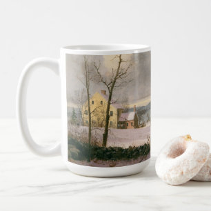LANDWINTER (1858) Vintage Tasse Kunst