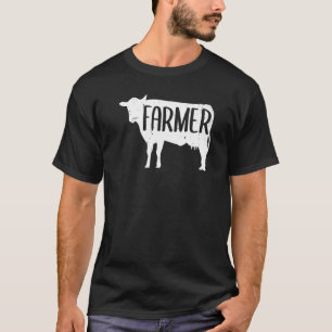 Landwirt Grafik Kuh Bauer Landwirtschaft Traktor T-Shirt