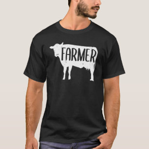 Landwirt Grafik Kuh Bauer Landwirtschaft Traktor T-Shirt