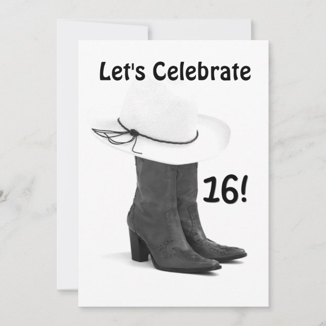 LANDWIRTSCHAFT "16. BIRTHTAGSPARTEI" EINLADUNG (Vorderseite)