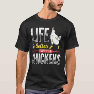 Landwirtschaft Geflügelbauer Leben Ist Besser Mit T-Shirt