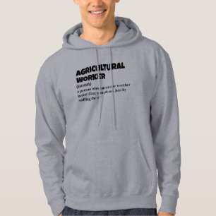 Landwirtschaft Hoodie - Funny Worker Definition