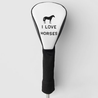 Landwirtschaft I Liebe Pferde Niedliche schwarze G Golf Headcover