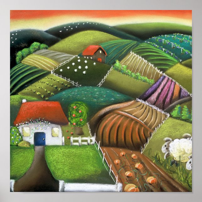 Landwirtschaft in den Wairarapas Poster (Vorne)