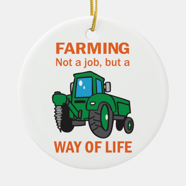 Landwirtschaft Keramik Ornament (Vorne)