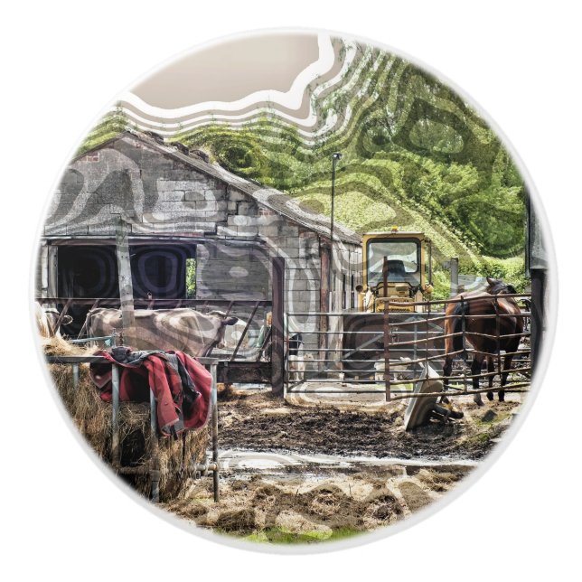 LANDWIRTSCHAFT KERAMIKKNAUF (Vorderseite)