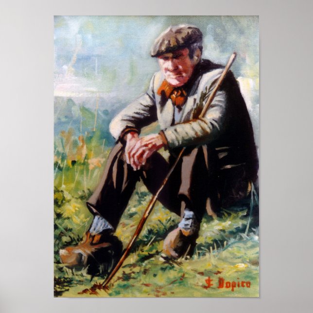 Landwirtschaft/Labrego/Bauer Poster (Vorne)