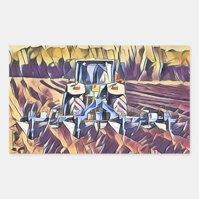 LANDWIRTSCHAFT RECHTECKIGER AUFKLEBER (Vorderseite)
