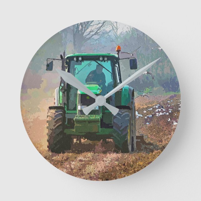 LANDWIRTSCHAFT RUNDE WANDUHR (Vorderseite)