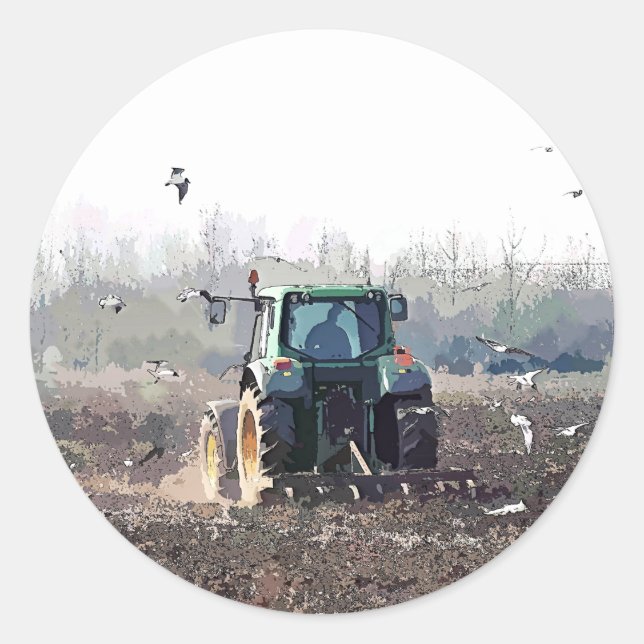 LANDWIRTSCHAFT RUNDER AUFKLEBER (Vorderseite)
