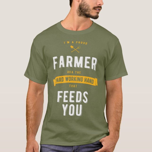 Landwirtschaft und Bauer T-Shirt (Vorderseite)