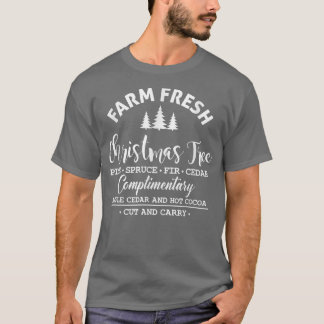 Landwirtschaftlich frischer Weihnachtsbaum Kiefer T-Shirt