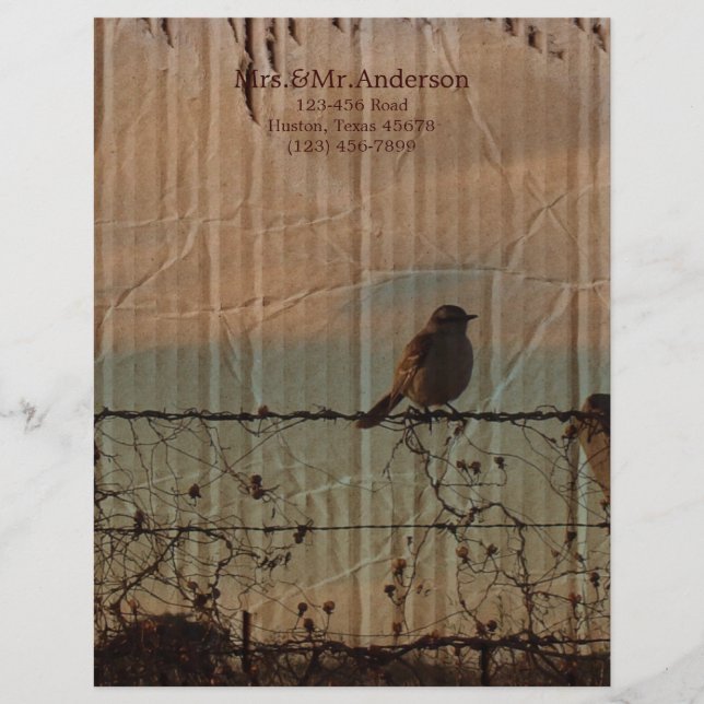 Landwirtschaftliche Bauernzäune Western Stallhaltu Briefkopf (Vorderseite)