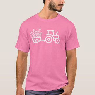 Landwirtschaftliche Blume Zugmaschine Shirt