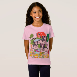 Landwirtschaftliche Buddies Niedliche Welpen und B T-Shirt