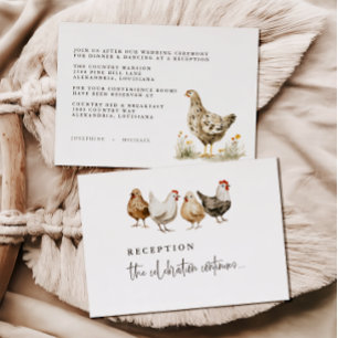 Landwirtschaftliche Hochzeitsempfangskarten für Hü RSVP Karte