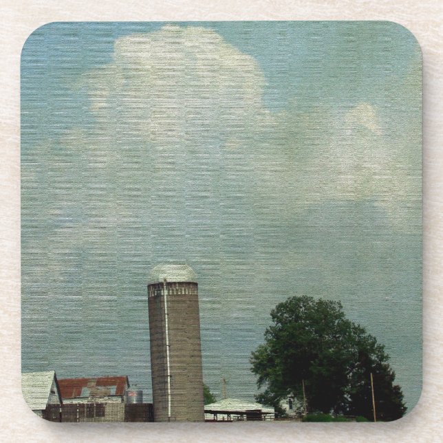 Landwirtschaftliche Landschaft Untersetzer (Vorderseite)