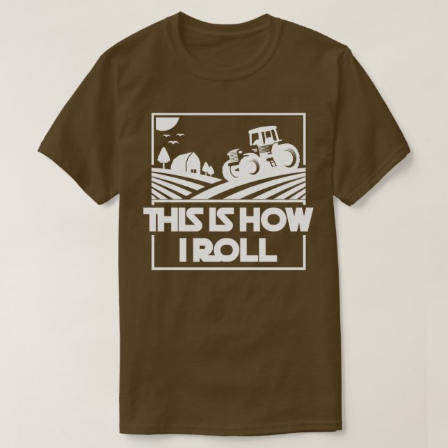 Landwirtschaftliche Landwirtschaft Bauer T-Shirt (Design vorne)