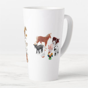 Landwirtschaftliche Lebensdauer Latte Tasse