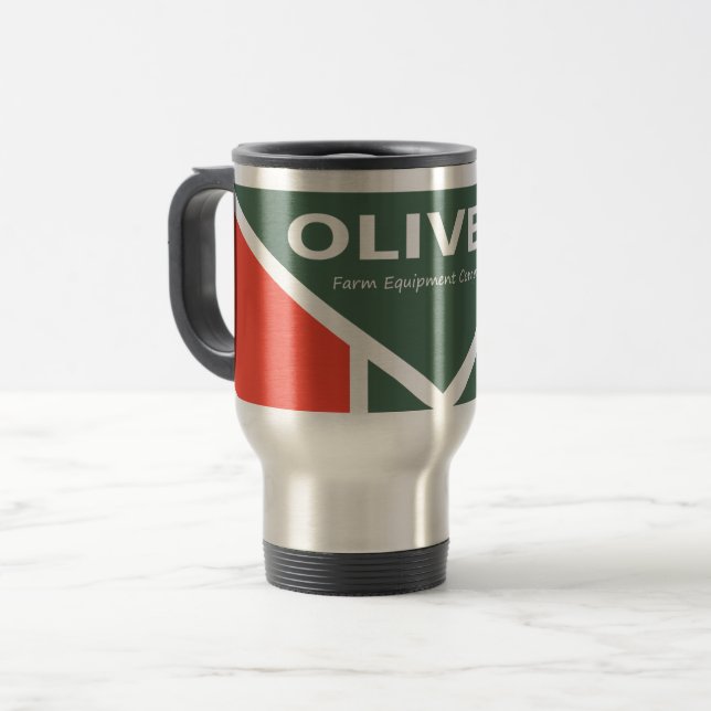 Landwirtschaftliche Maschine-Reise-Tasse Oliver Reisebecher (Vorderseite Links)